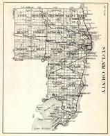 St. Clair County, Lynn, Brockway, Greenwood, Grant, Riley, Mussey, Emmet, Casco, China, Clay, Columbus, Kimdale, Michigan State Atlas 1930c